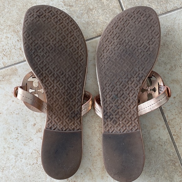 Tory Burch Rose Gold Sandals - Picture 3 of 5